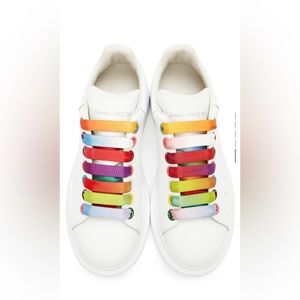 Authentic ALEXANDER MCQUEEN
SSENSE Exclusive White
Rainbow Oversized Sneakers